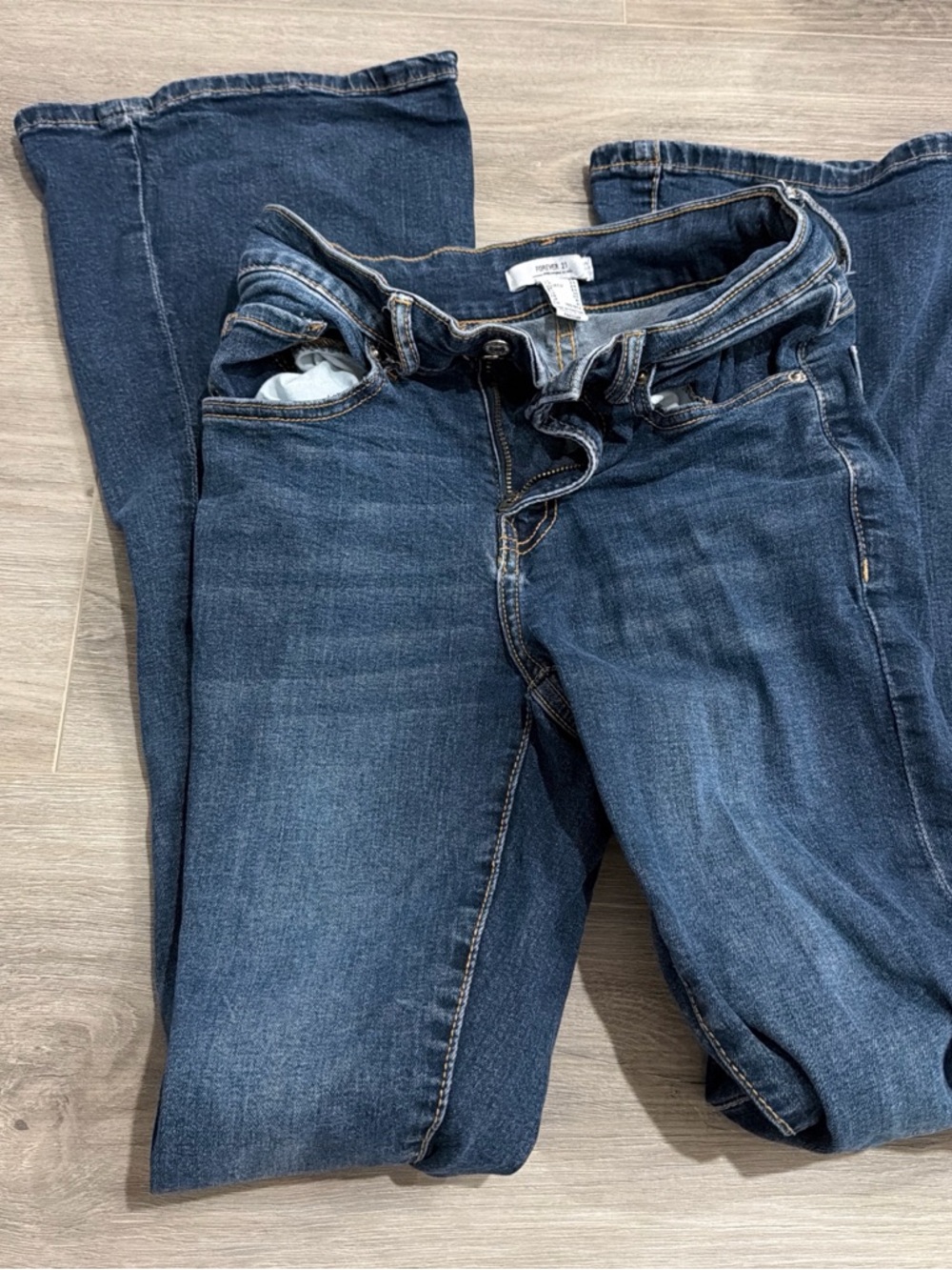 Forever 21 Dark Blue Boot Cut Jeans